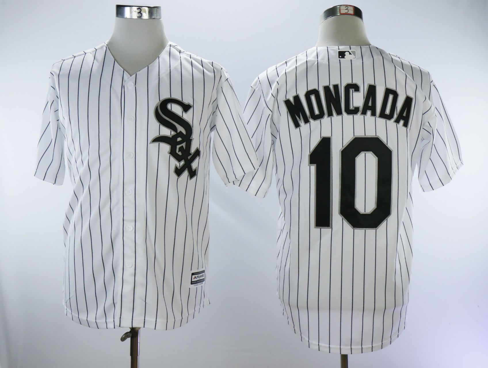 Men Chicago White Sox #10 Moncada White Game MLB Jerseys->youth mlb jersey->Youth Jersey